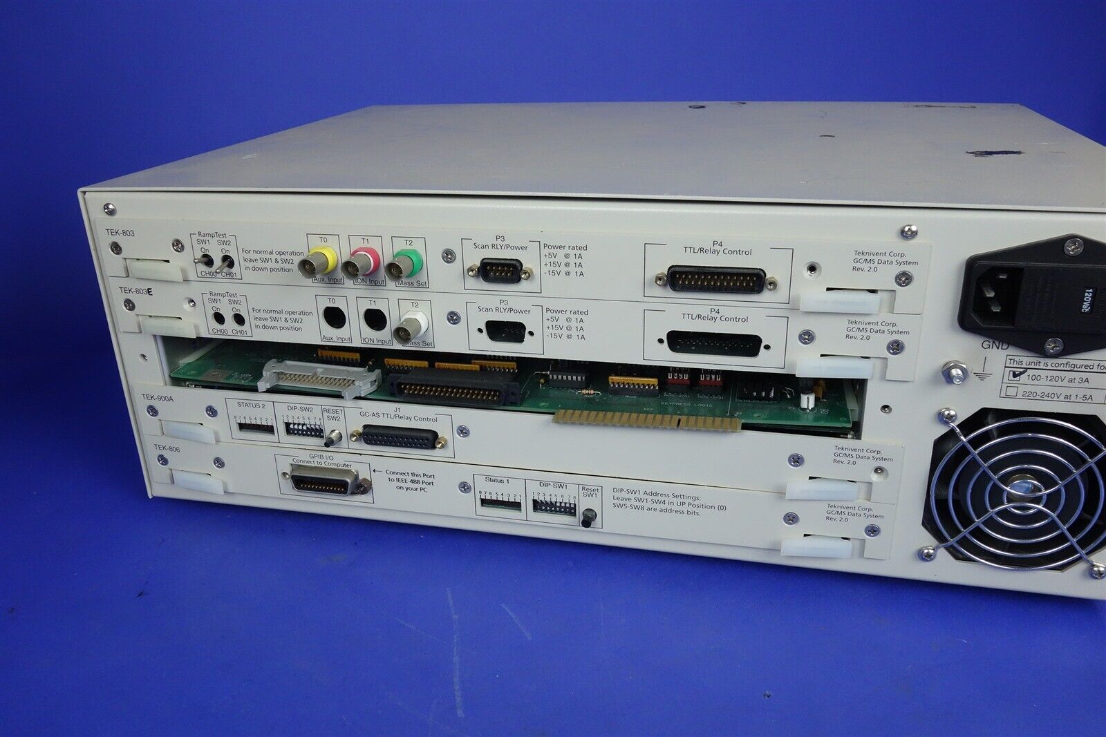 HP Agilent Teknivent TEK-803 TEK-803A TEK-900A TEK-806 GCMS Mass Spec Data Sys 