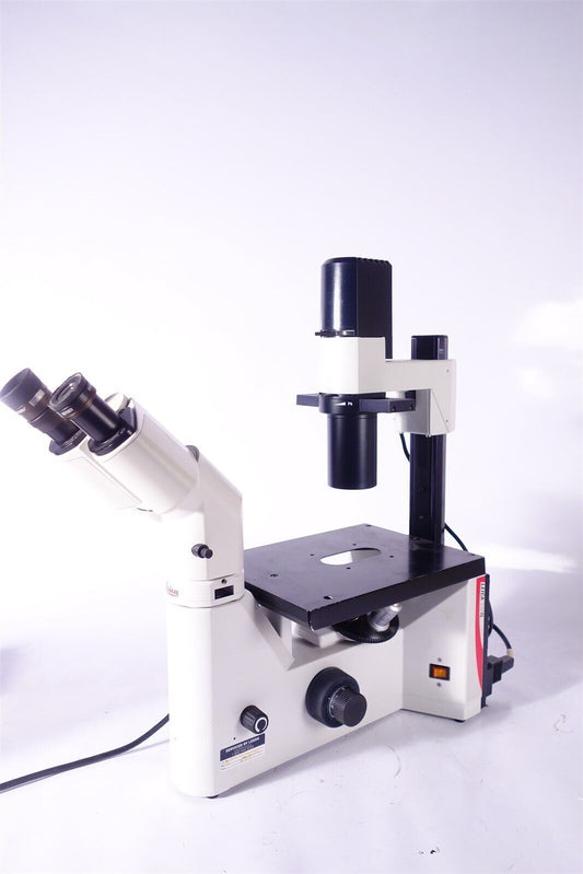 Leica / Leitz DMIL Inverted Phase Contrast Microscope with Objectives, Complete