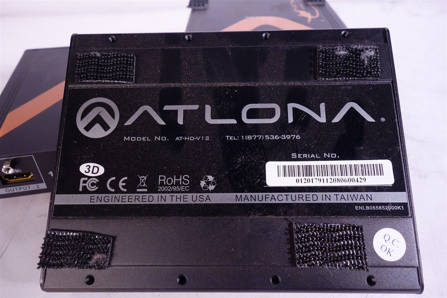 Lot of 4 Atlona Distribution Amplifier Model AT-HD-V12