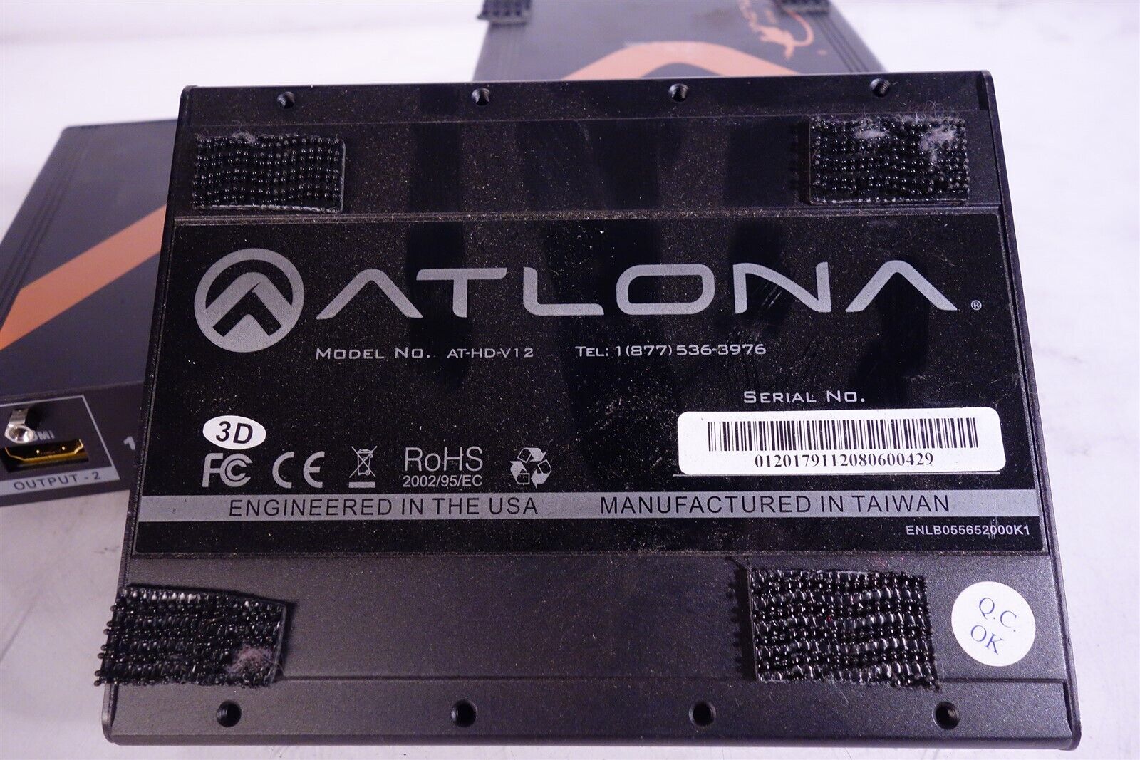 Lot of 4 Atlona Distribution Amplifier Model AT-HD-V12