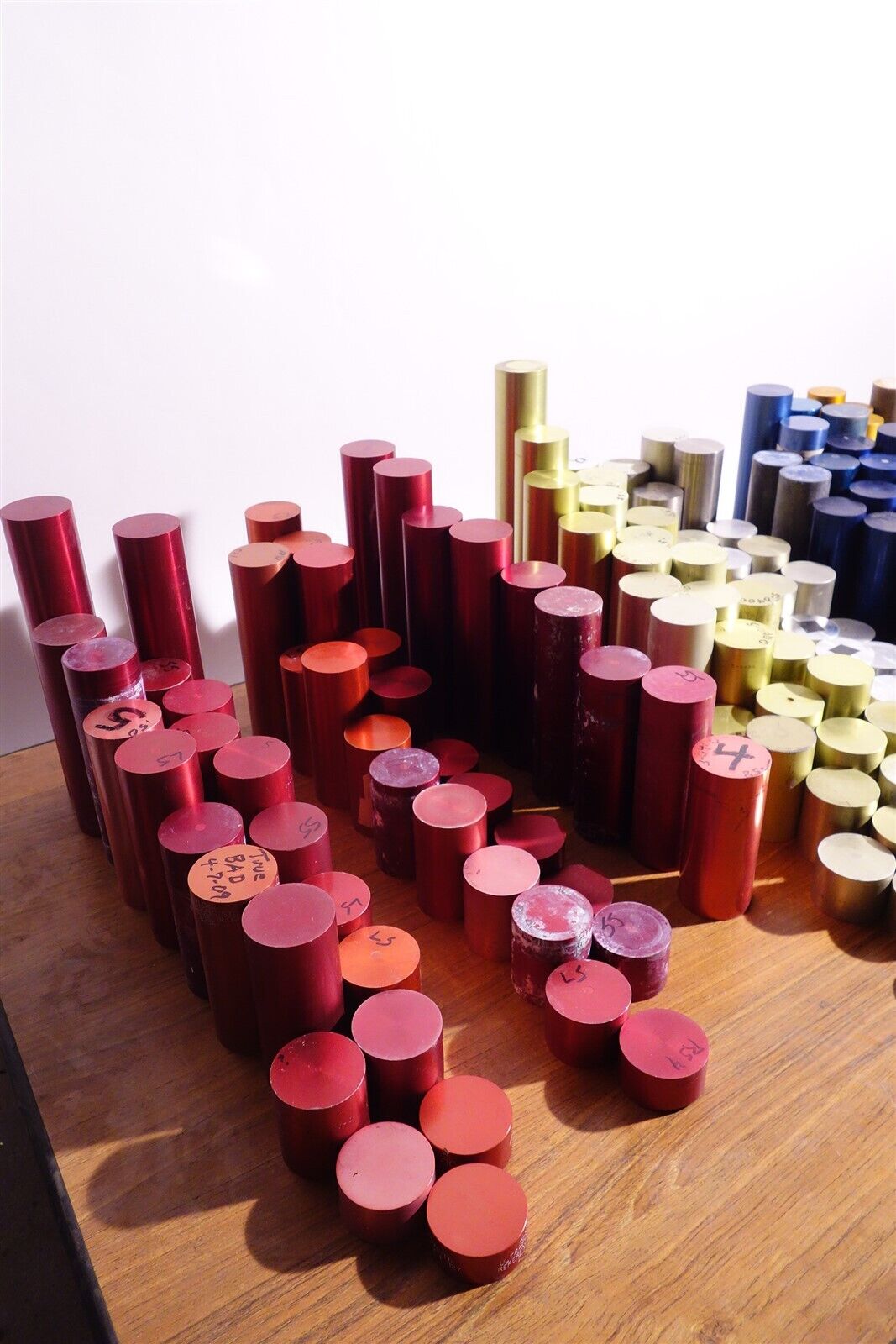 Very Large Lot of Ultrasonic Testing Standards Alcoa Distance Amplitude Blocks