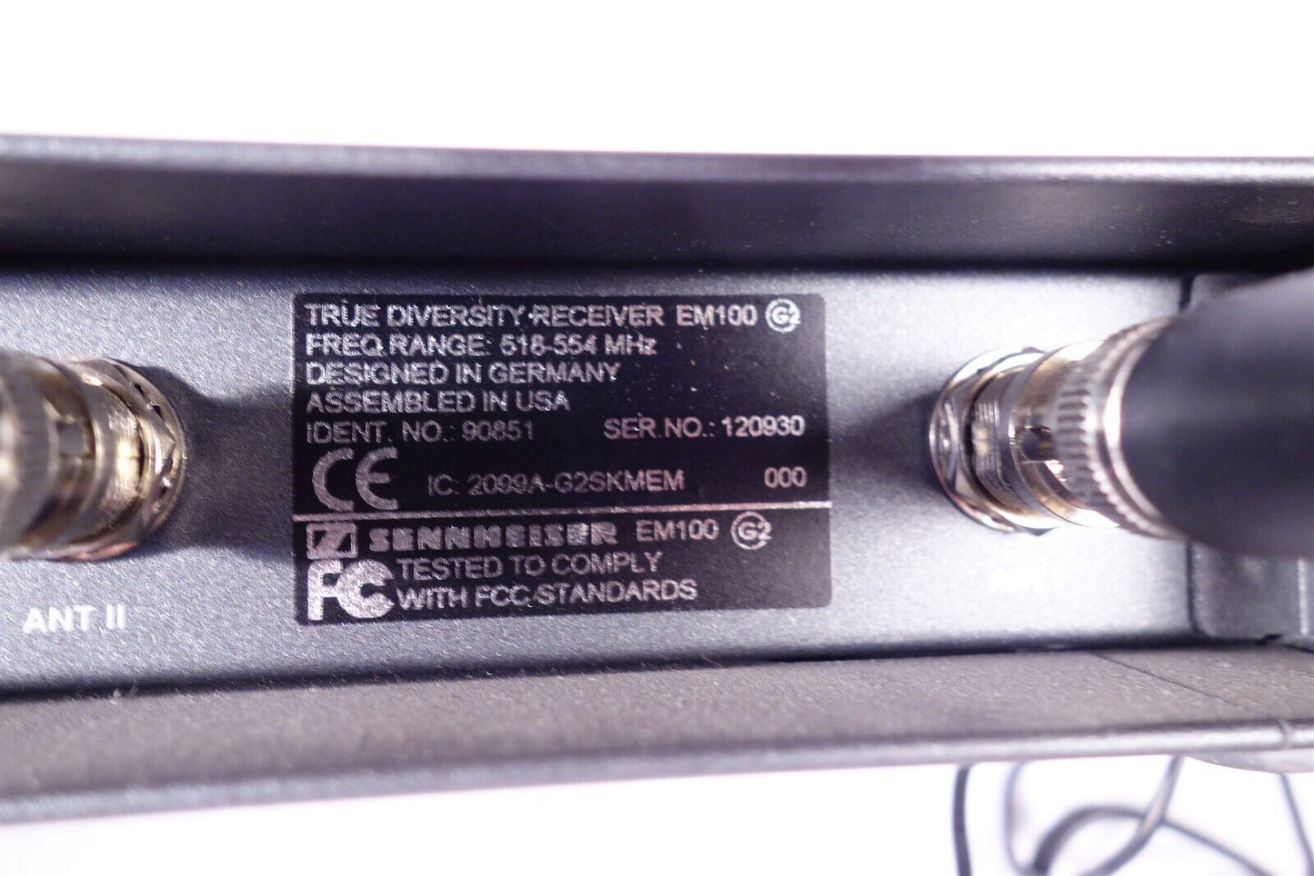 Two (2) Sennheiser EM100 G2 Wireless Receivers with (2) SK100 G3 Transmitters