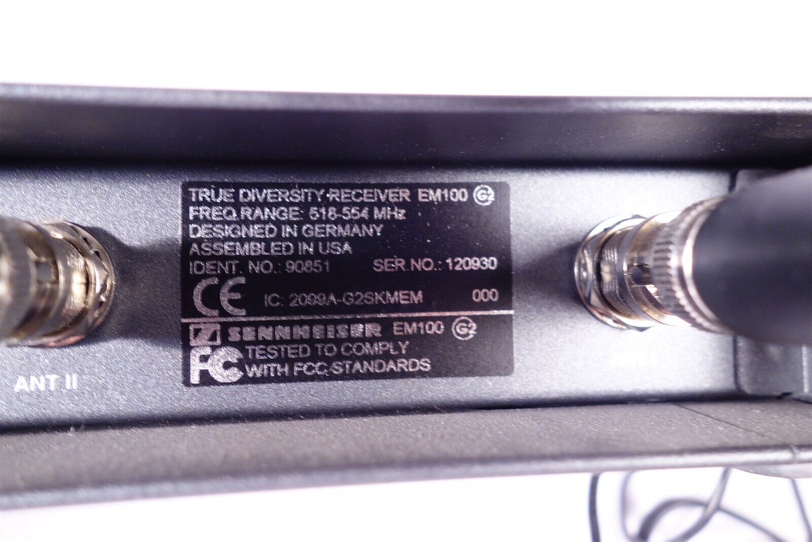 Two (2) Sennheiser EM100 G2 Wireless Receivers with (2) SK100 G3 Transmitters