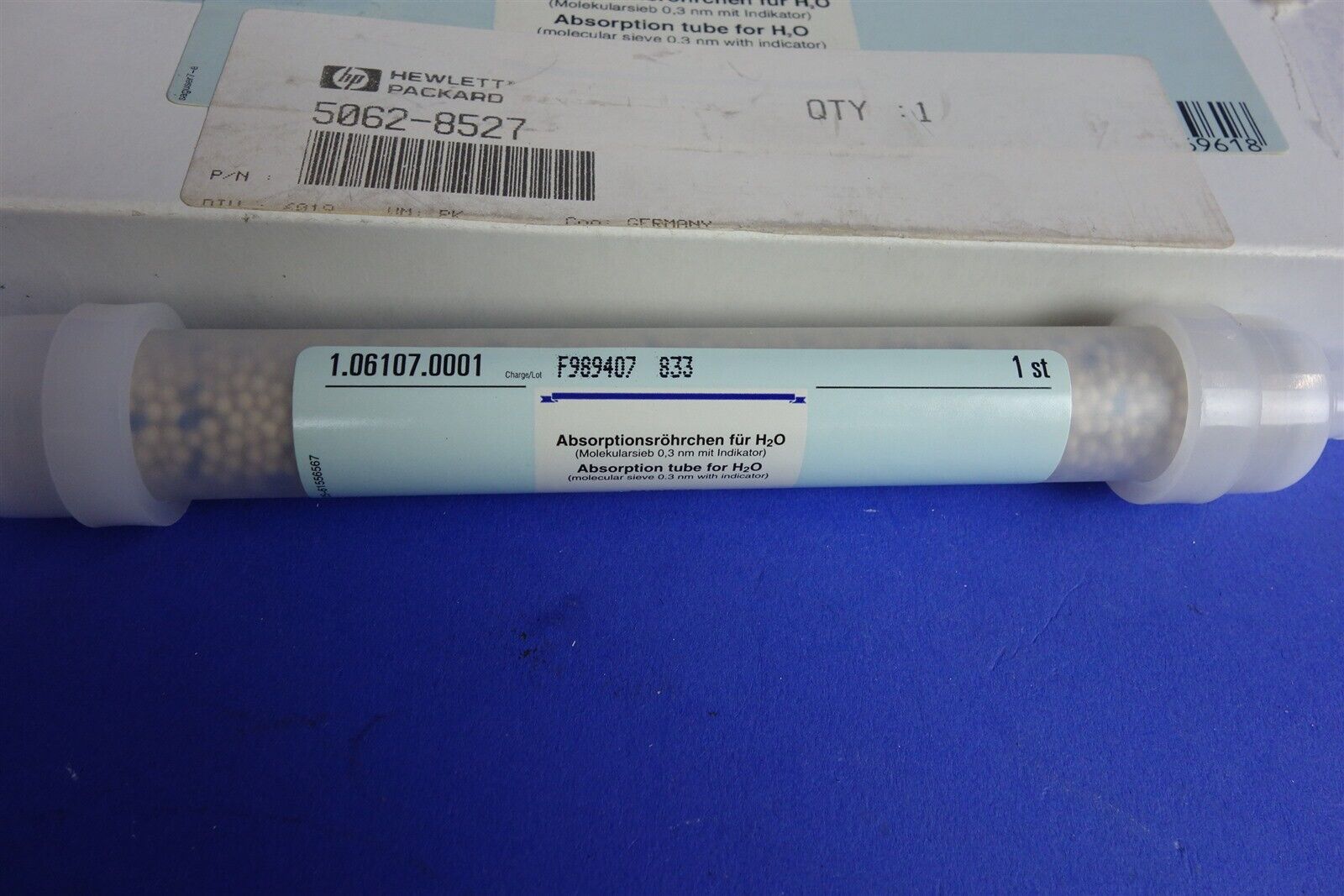 HP 5062-8527 1.06107.0003 H2O Absorption Tube Moisture H2O Trap GC 