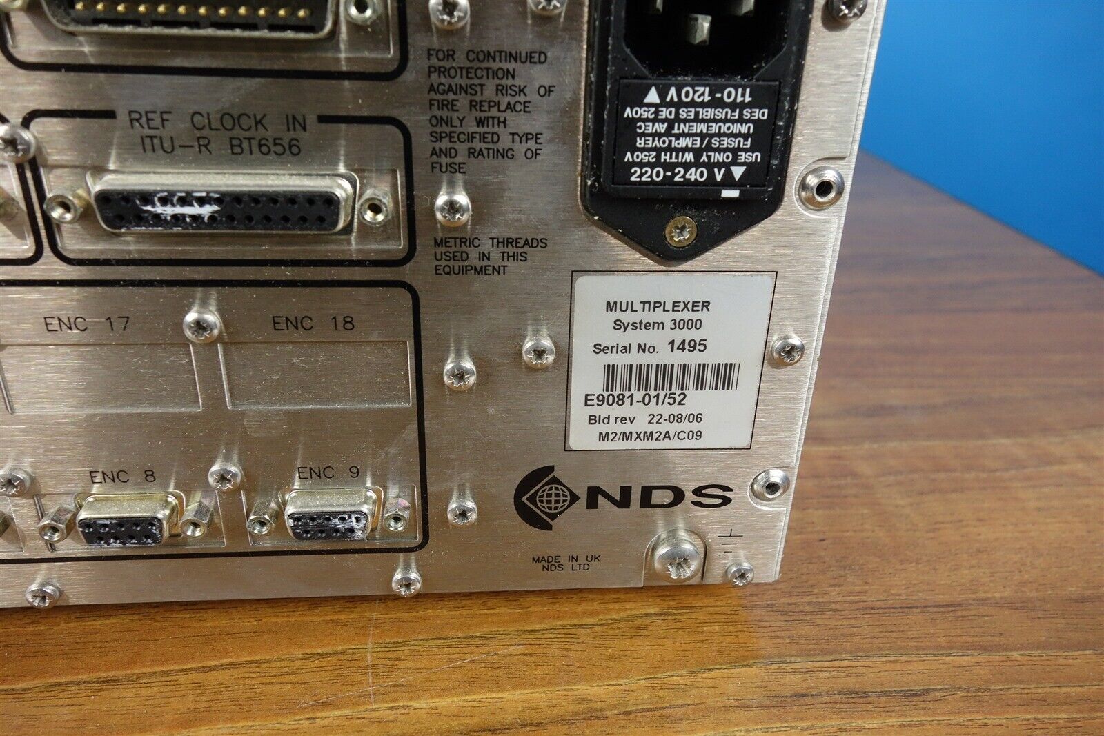 NDS System 3000 Multiplexer - Broadcast Equipment