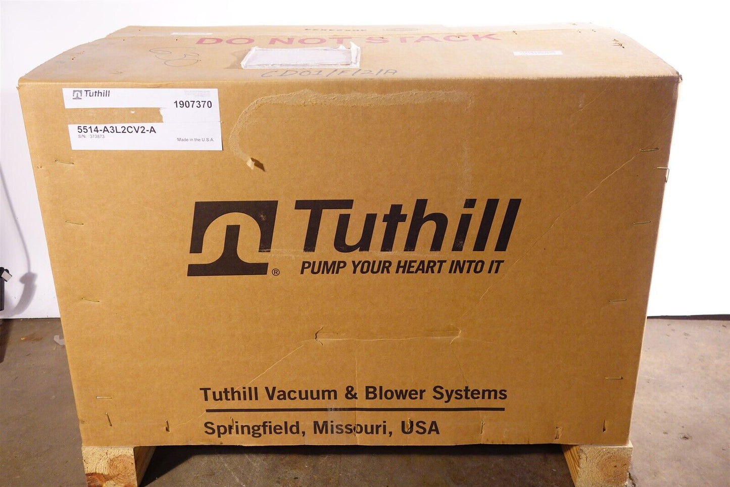 Tuthill 5514 Positive Displacement Blower 5514-A3L2CV2-A NEW in Crate