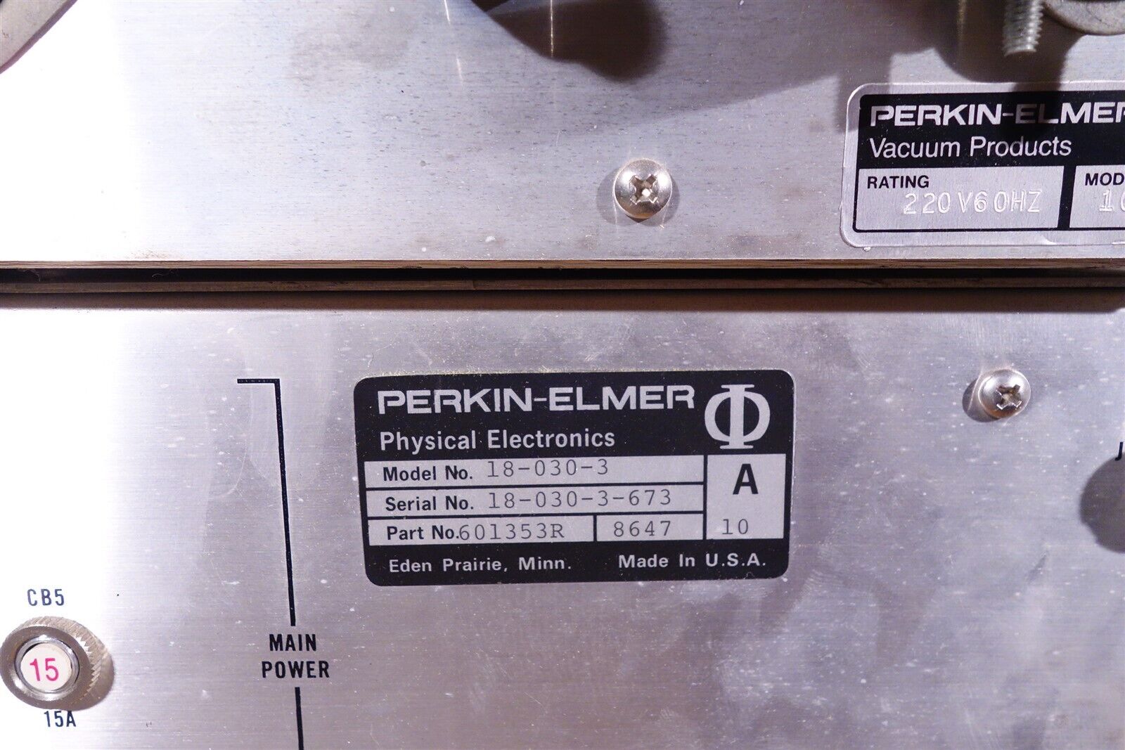 Physical Electronics PHI / Perkin Elmer Large lot of Components + Cables 