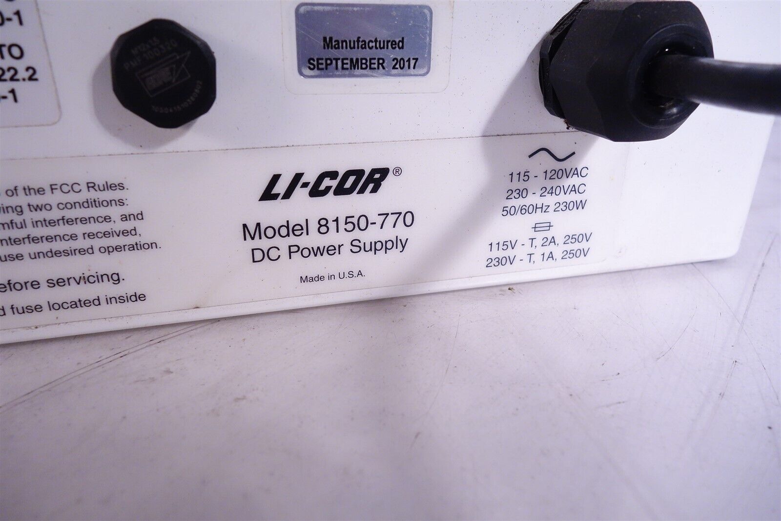 LI-Cor DC Power Supply Model 8150-770