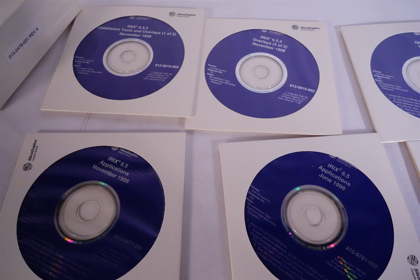 SGI Silicon Graphics IRIX 6.5.2 Overlays Software Collection 