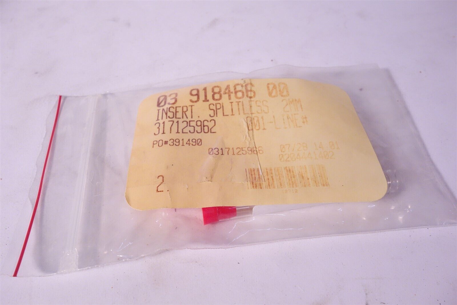 Varian Insert Splitless 2mm 03-918466-00 317125962 
