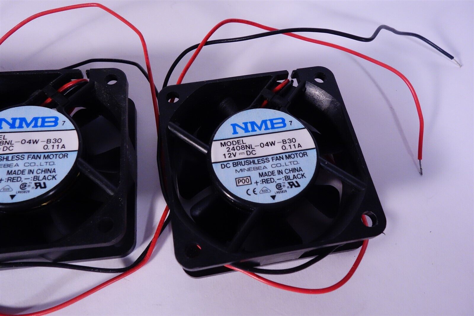 Lot of 3 NMB 2408NL-04w-B30 12V DC Never used. 