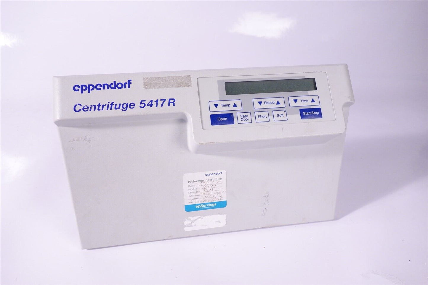 Eppendorf 5417R Centrifuge Front Control Panel 
