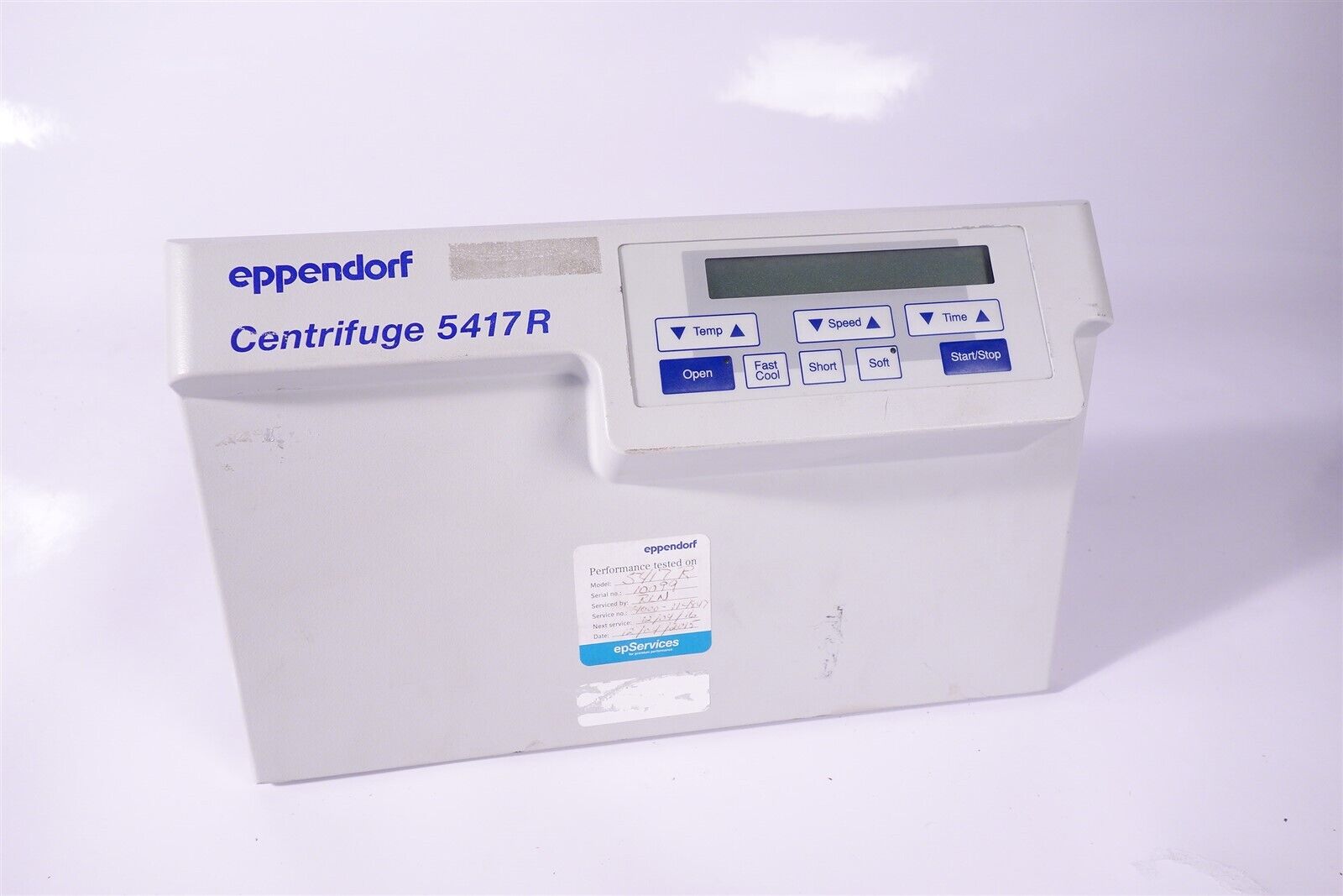Eppendorf 5417R Centrifuge Front Control Panel 