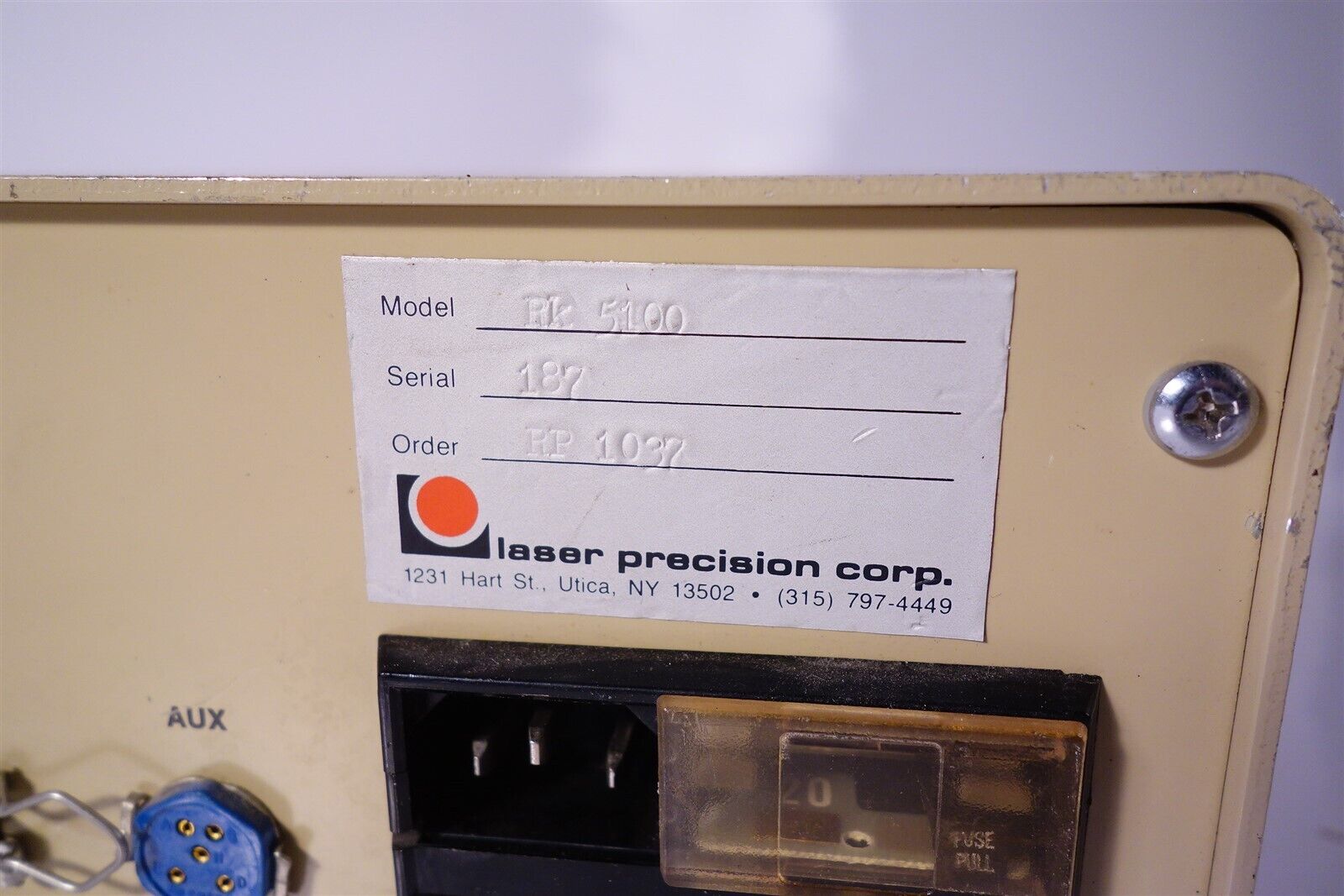 Laser Precision Corp Rk-5100 Pyroelectric Radiometer