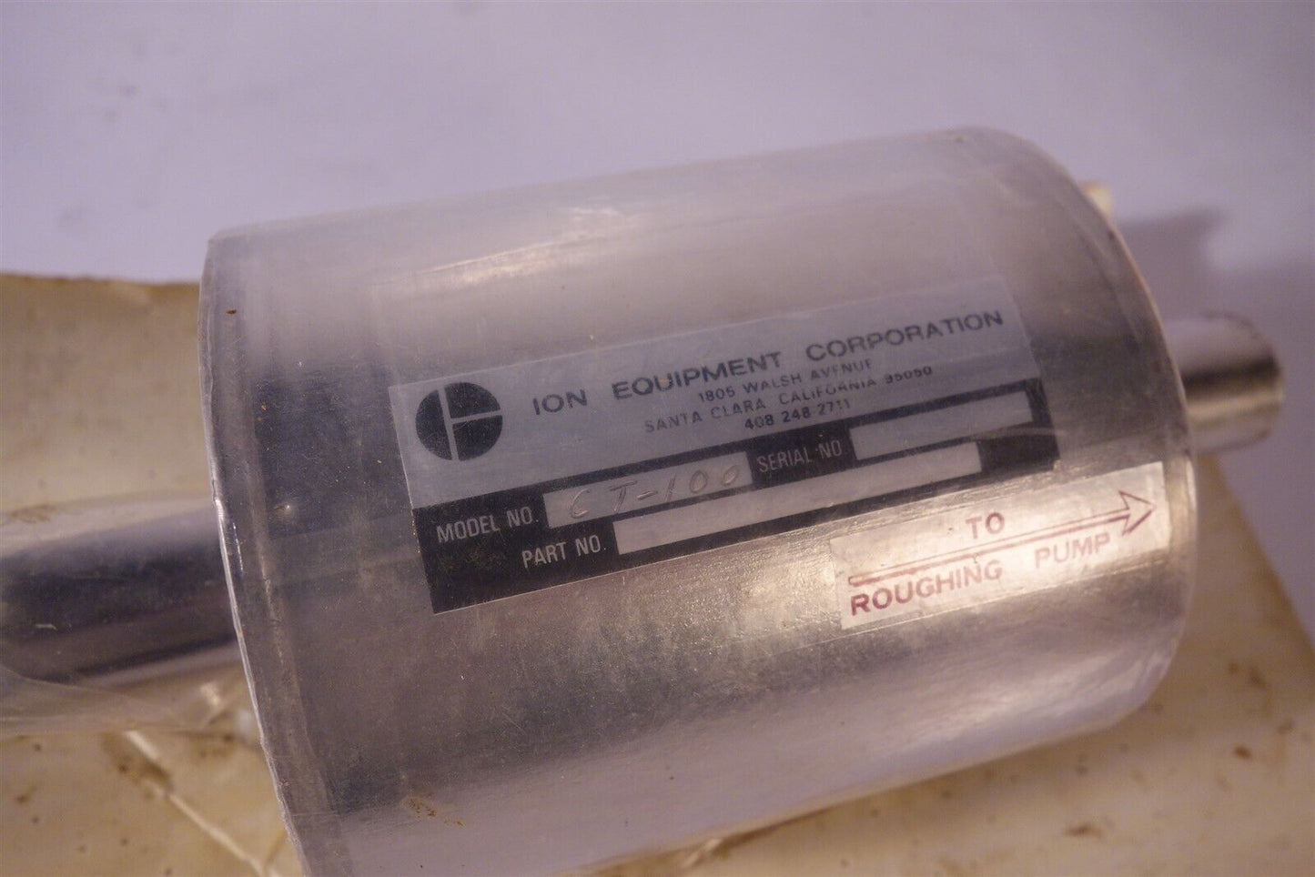 Ion Equipment CT-100 Oil Trap / Filter 
