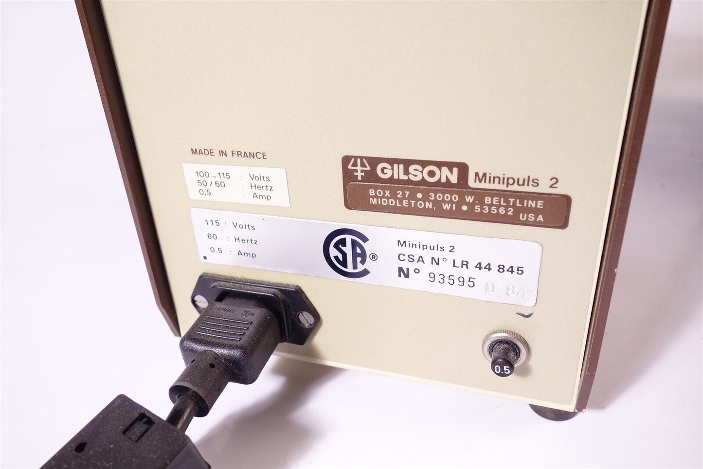 Tested, Working Gilson Minipuls 2 Peristaltic Pump 2