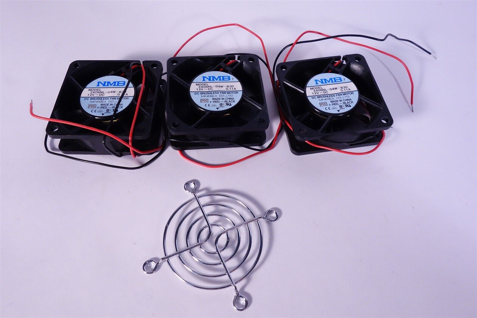 Lot of 3 NMB 2408NL-04w-B30 12V DC Never used. 