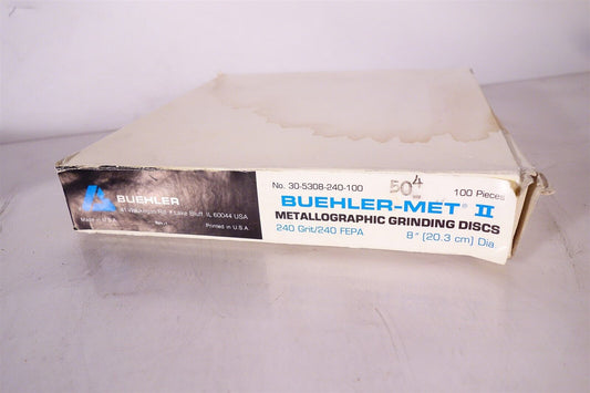 Buehler Met Metallographic Grinding Discs 240Grit 8" Partial Box 