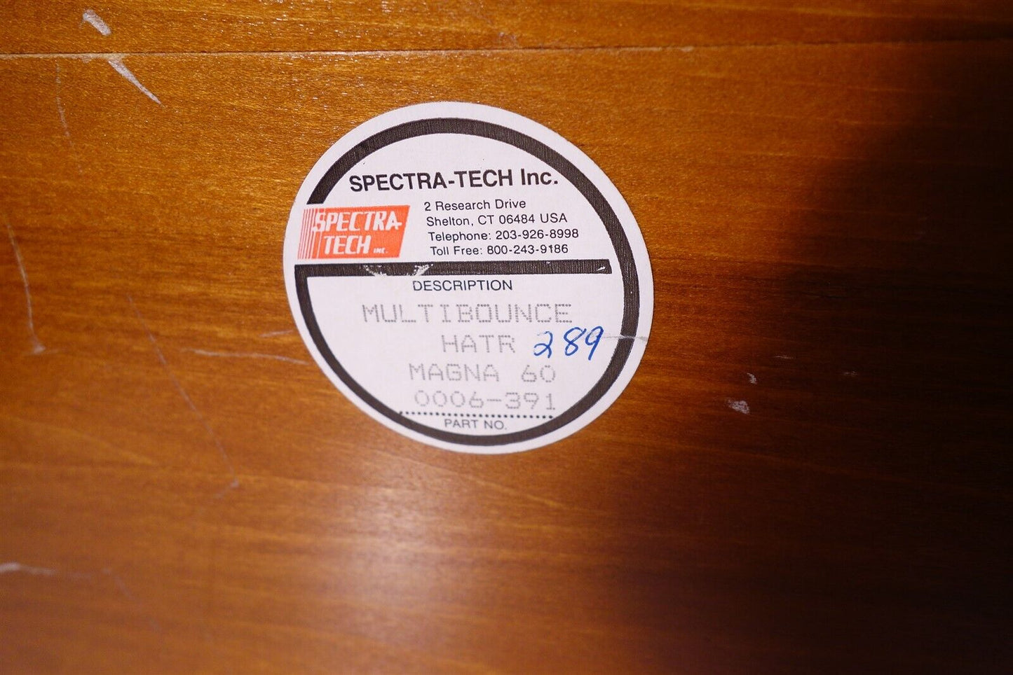Spectra-Tech Multibounce Hatr Nicolet Magna 60 0006-391