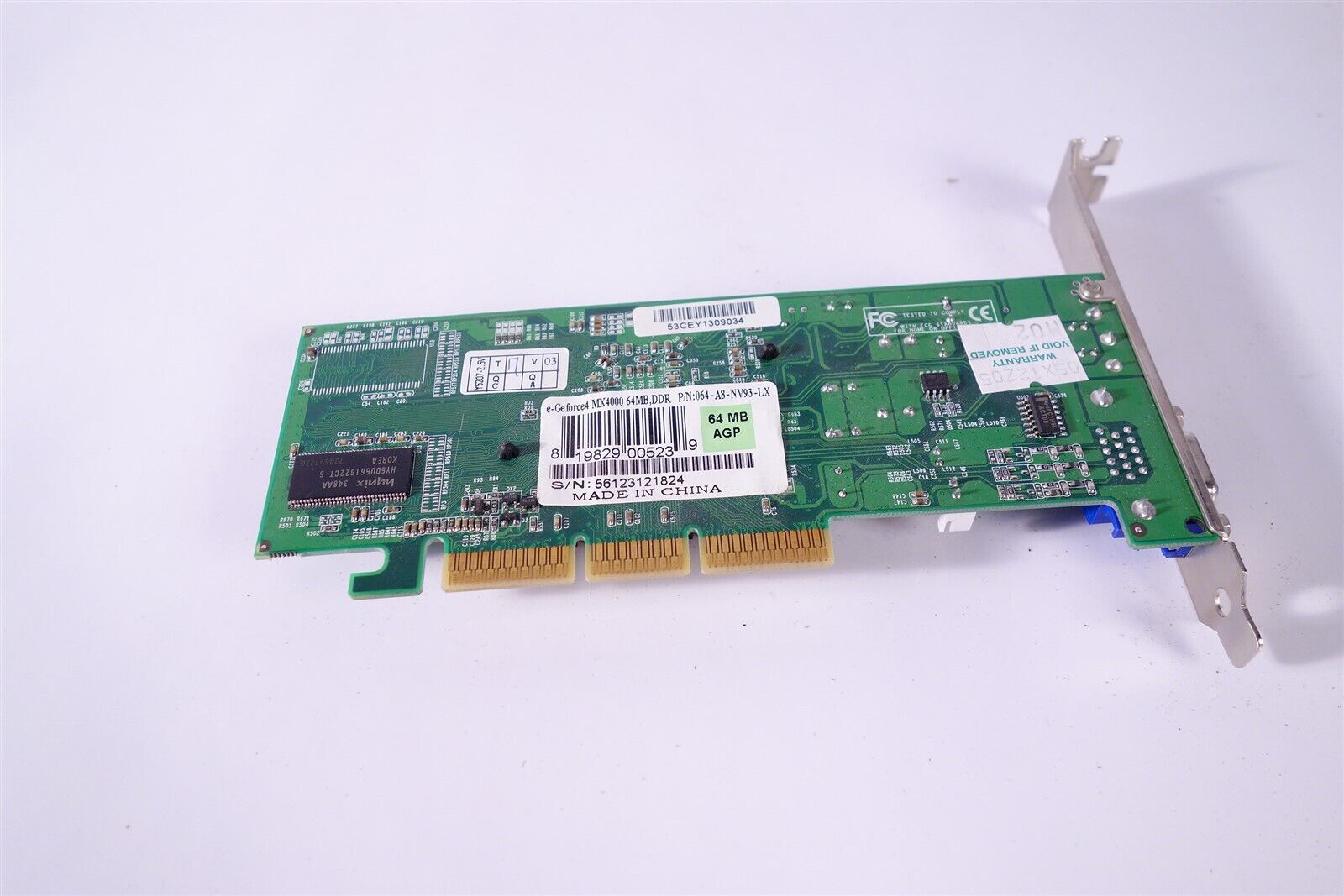 Retro Game Geforce MX4000 AGP 64MB