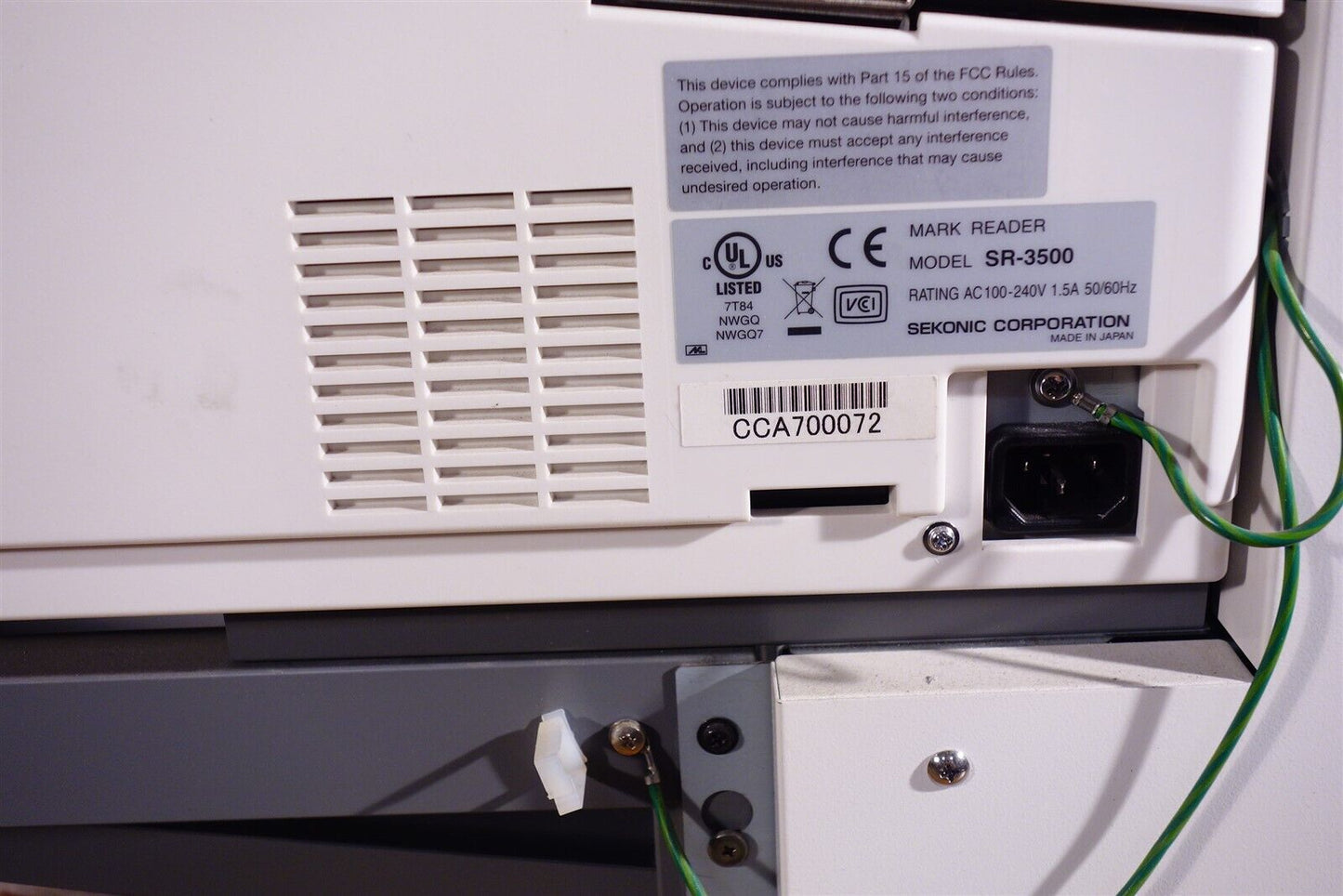 Sekonic SR-3500 OMR Optical Mark Reader + Stacker / Excellent 