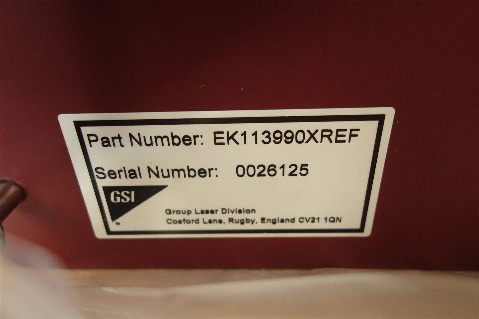 GSI Lumonics Rebuilt Laser Cutter Driver - NEW - NEVER USED - EK113990XREF