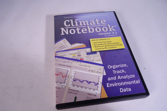 Image Permanence Institute: Climate Notebook software for microsoft version 3.1