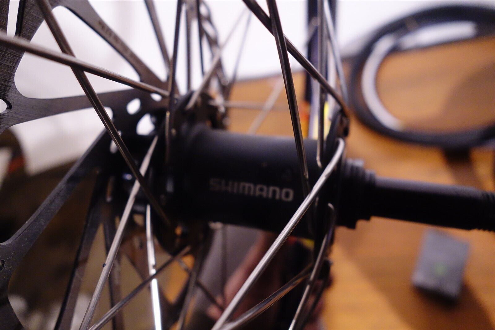 Lot of 2 20" Racing Wheels Velocity 20x1.10 Rims Schwalbe One Shimano HB-M758 