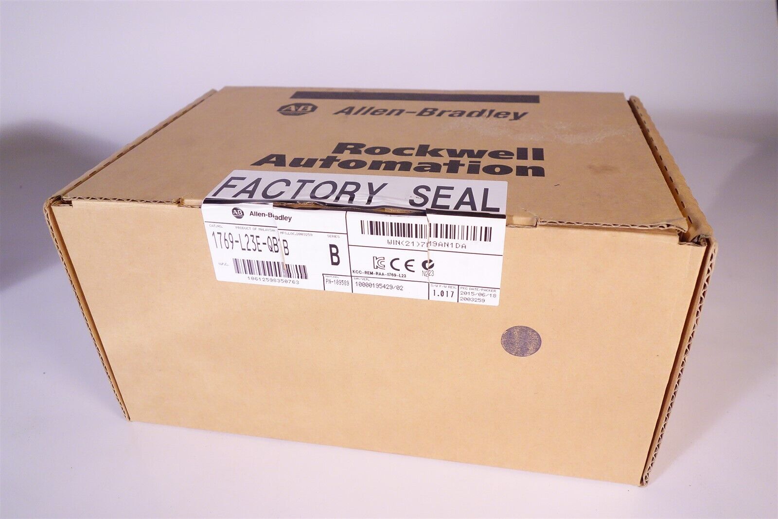 New Allen-Bradley CompactLogix Controller 1769-L23E-QB1B