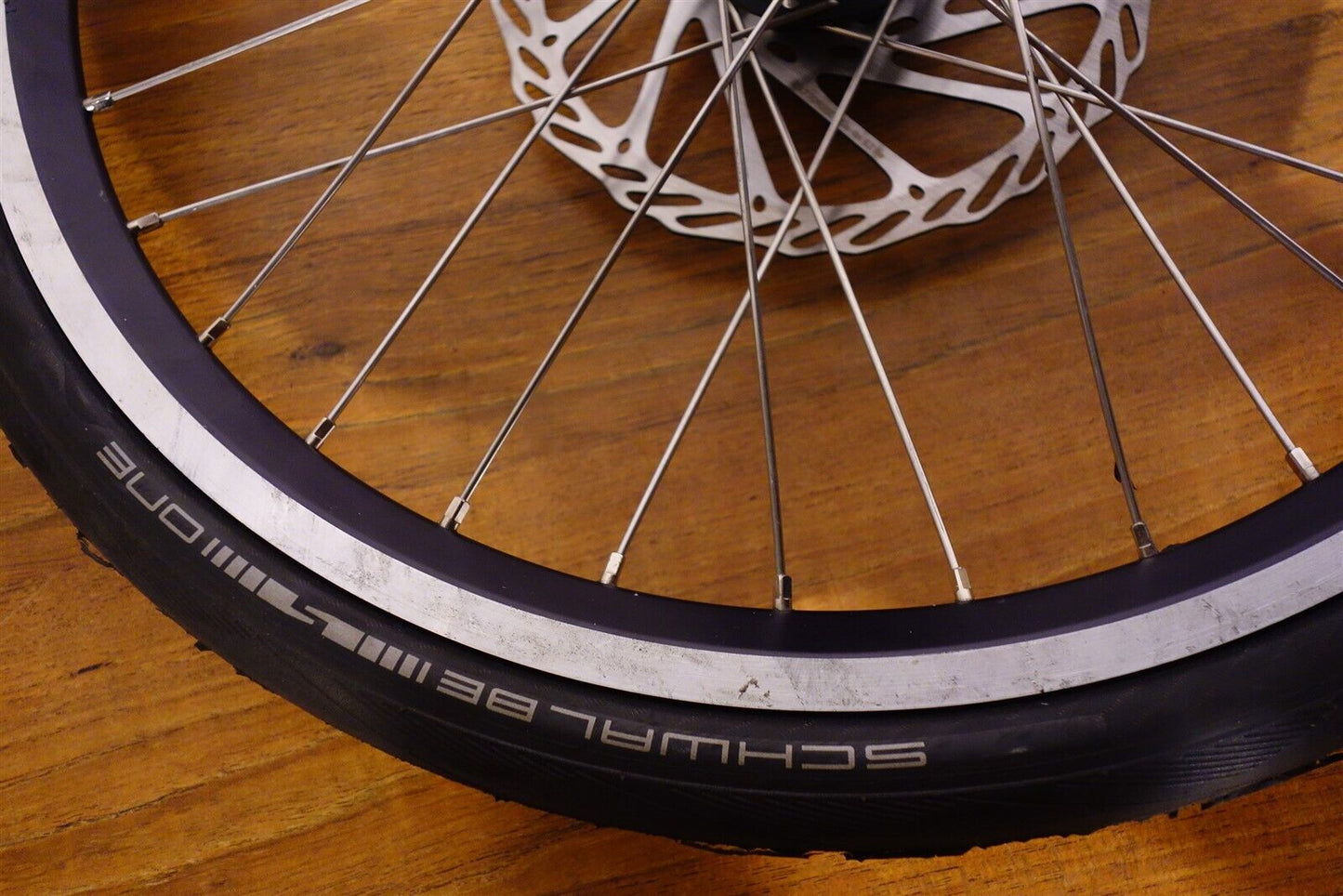 Lot of 2 20" Racing Wheels Velocity 20x1.10 Rims Schwalbe One Shimano HB-M758 