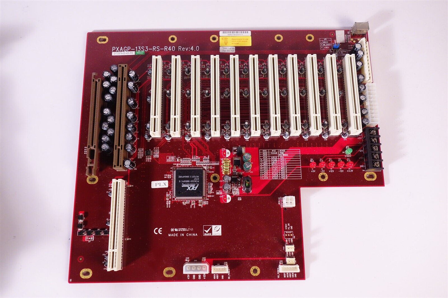 Vinda IEI Industrial Backplane PXAGP-13S3-RS-R40 Rev: 4.0 #YX