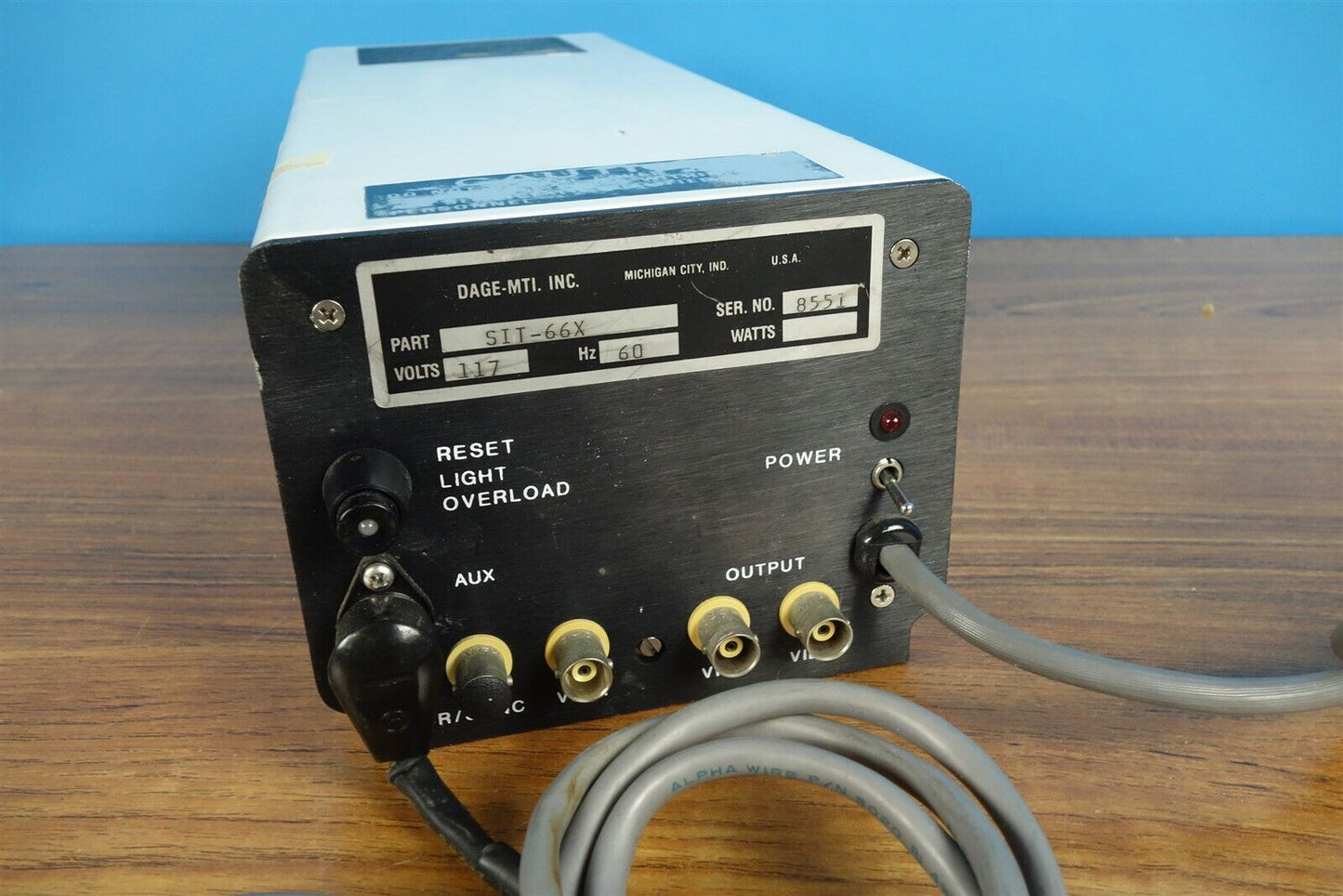 DAGE MTI SIT66 SIT 66 Low Light Level Camera - TESTED WORKING CONDITION 