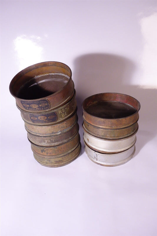 Large Lot of US Standard Sieves / Brass / Different Sizes 