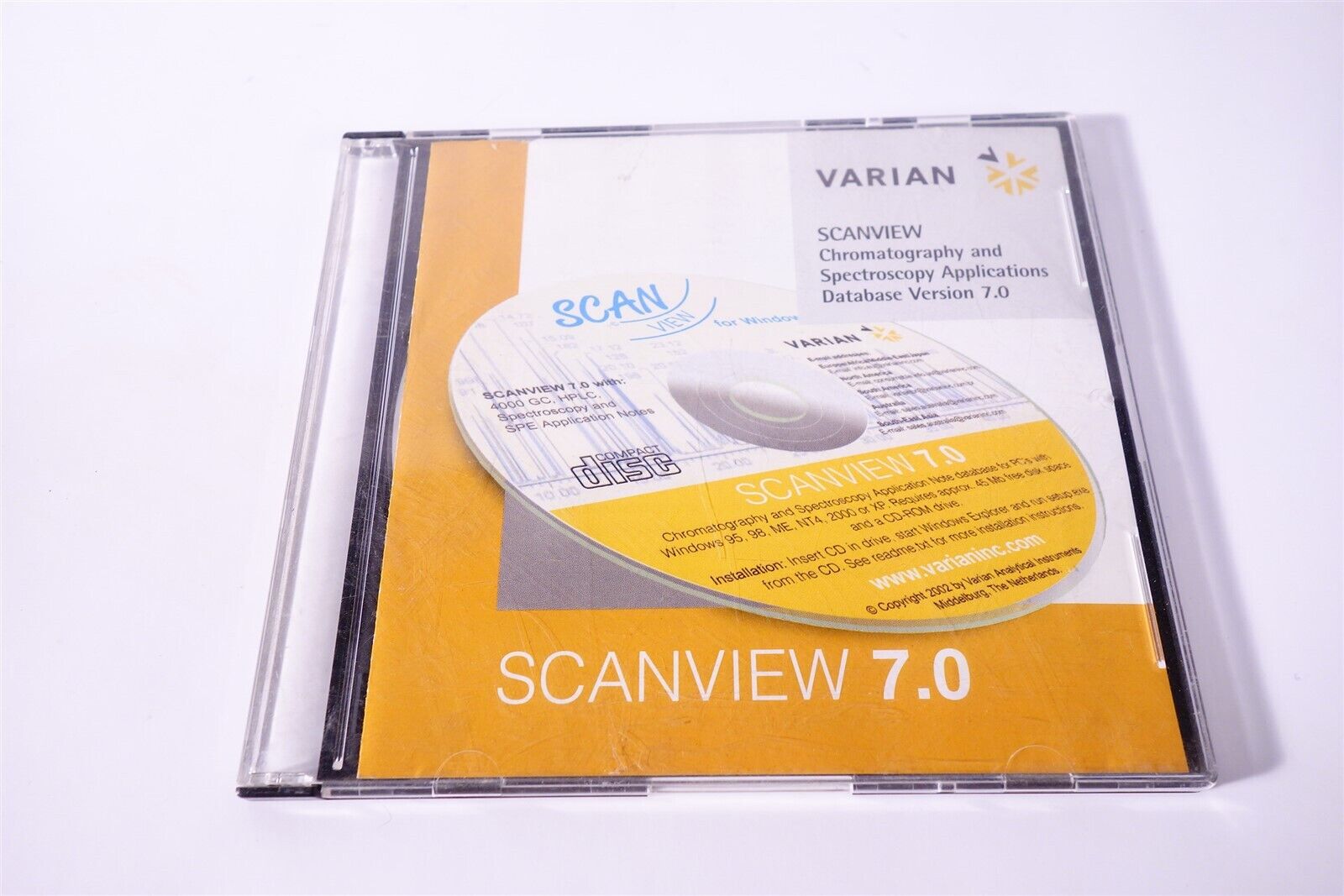Varian Scanview 7.0 Chromatography Application Database