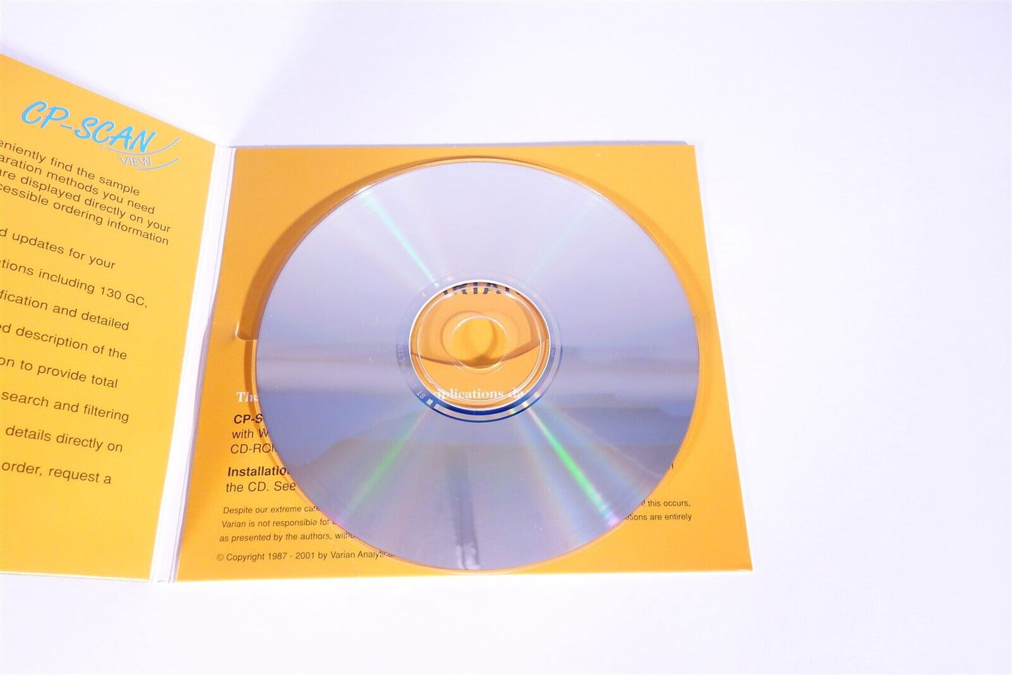 Varian CP-Scanview Chromatography Applications Database