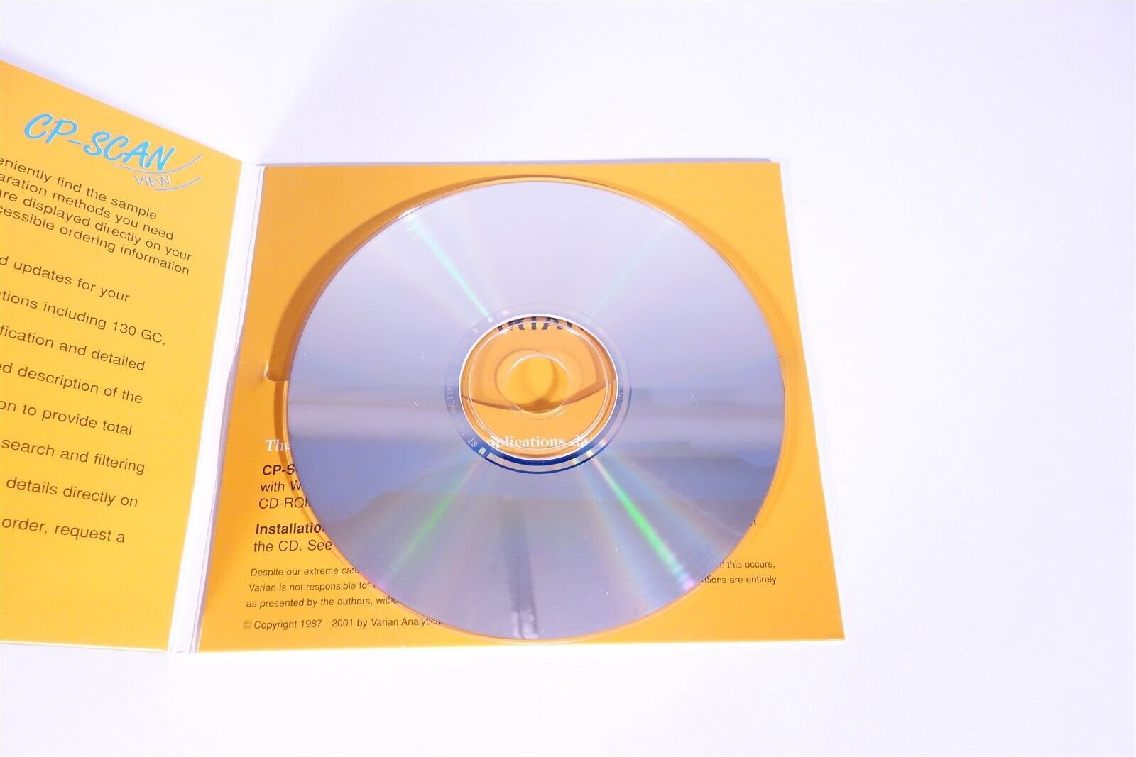 Varian CP-Scanview Chromatography Applications Database