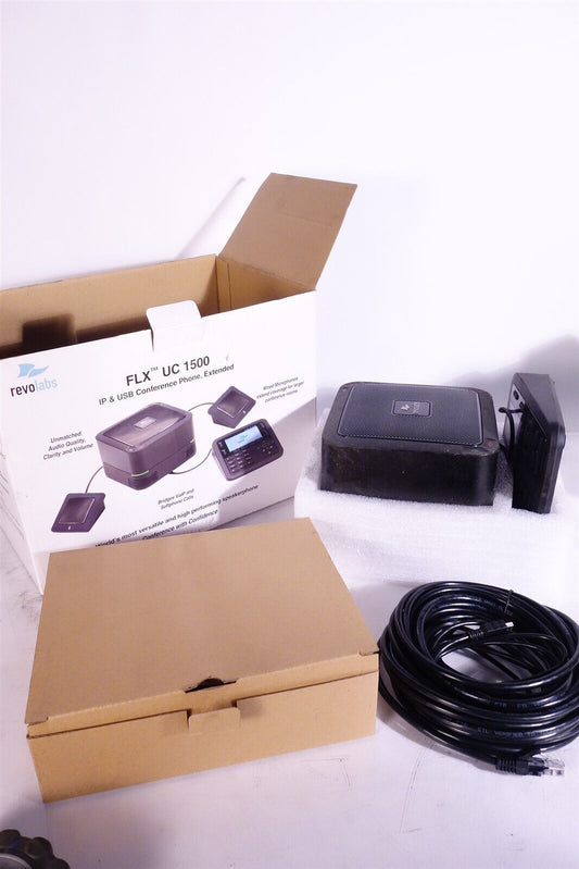Revolabs FLX UC 1500 IP & USB Conference Phone w/ Extension Mic, 10-FLXUC1500