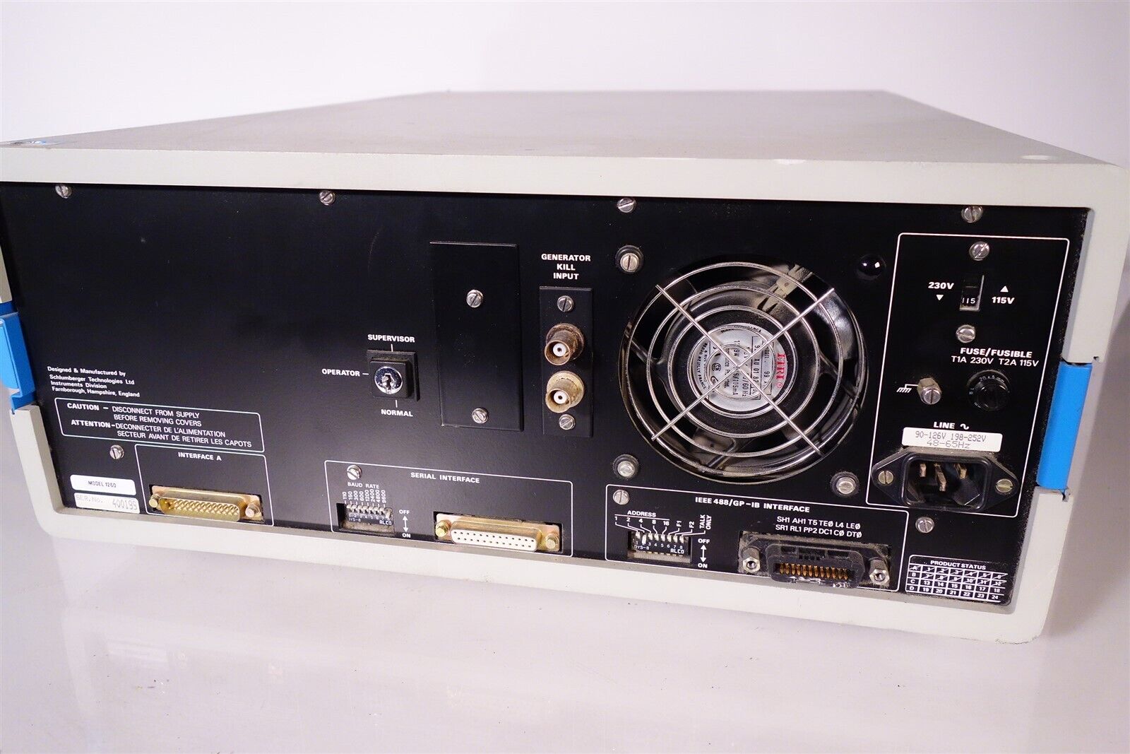 Solartron Schlumberger 1260 Impedance / Gain-Phase Analyzer +12601 Module