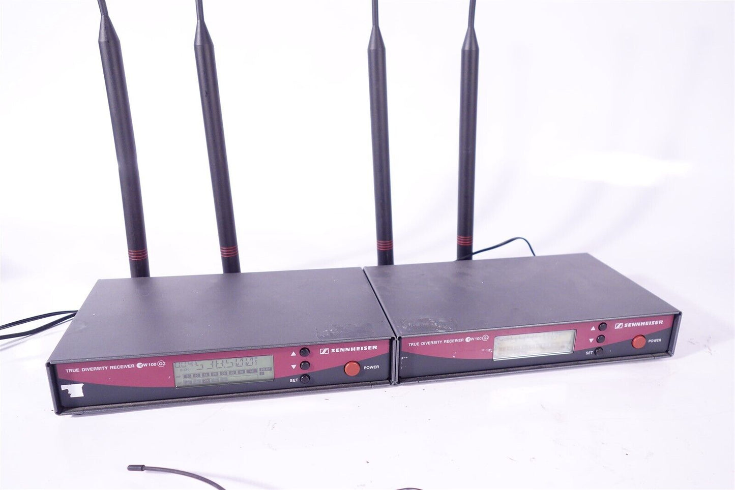 Two (2) Sennheiser EM100 G2 Wireless Receivers with (2) SK100 G3 Transmitters
