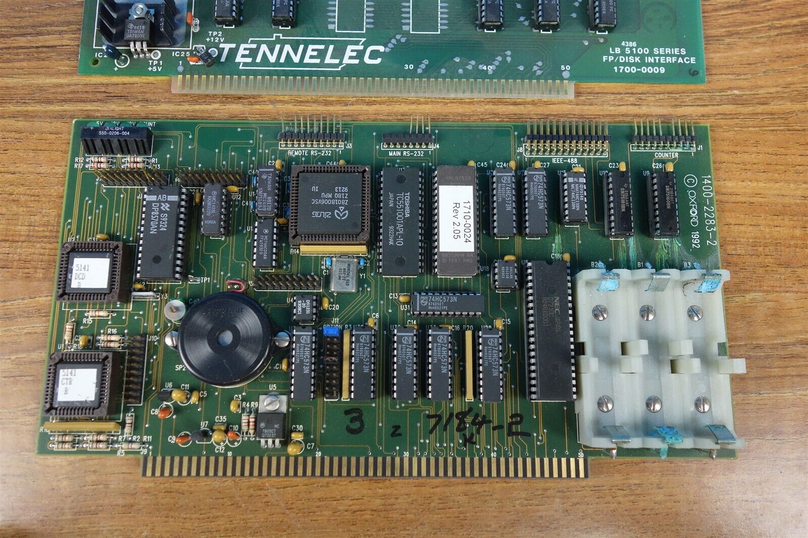 Tennelec / OXFORD LB 5100 1400-2283-2 Counter Boards / Control Boards 