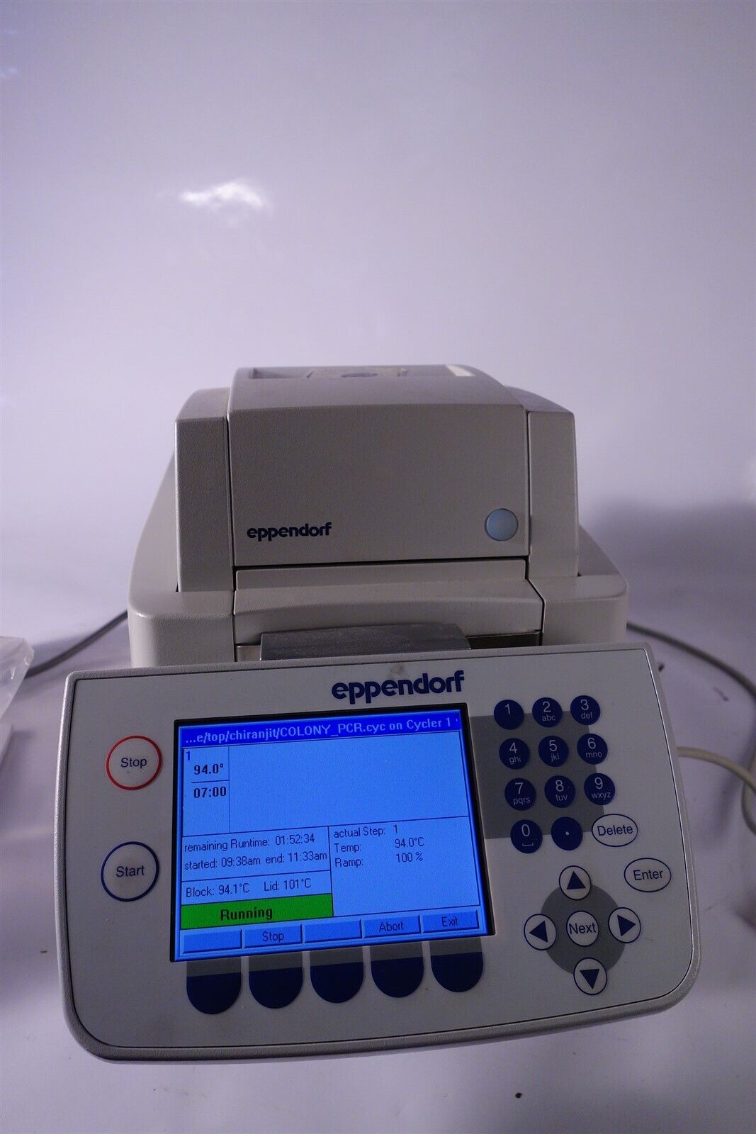Eppendorf 5345 MasterCycler EPGradient S Gives error 