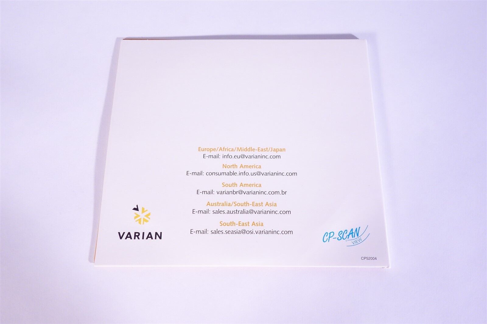 Varian CP-Scanview Chromatography Applications Database