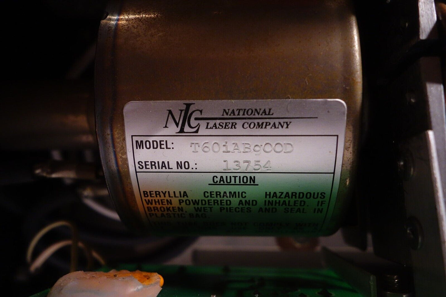 Laser Head with National Laser Tube - Coherent Antares? 