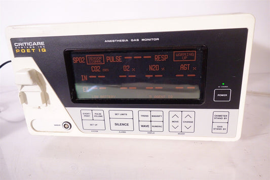 Criticare 602-3B Poet IQ Anesthesia Gas Monitor 