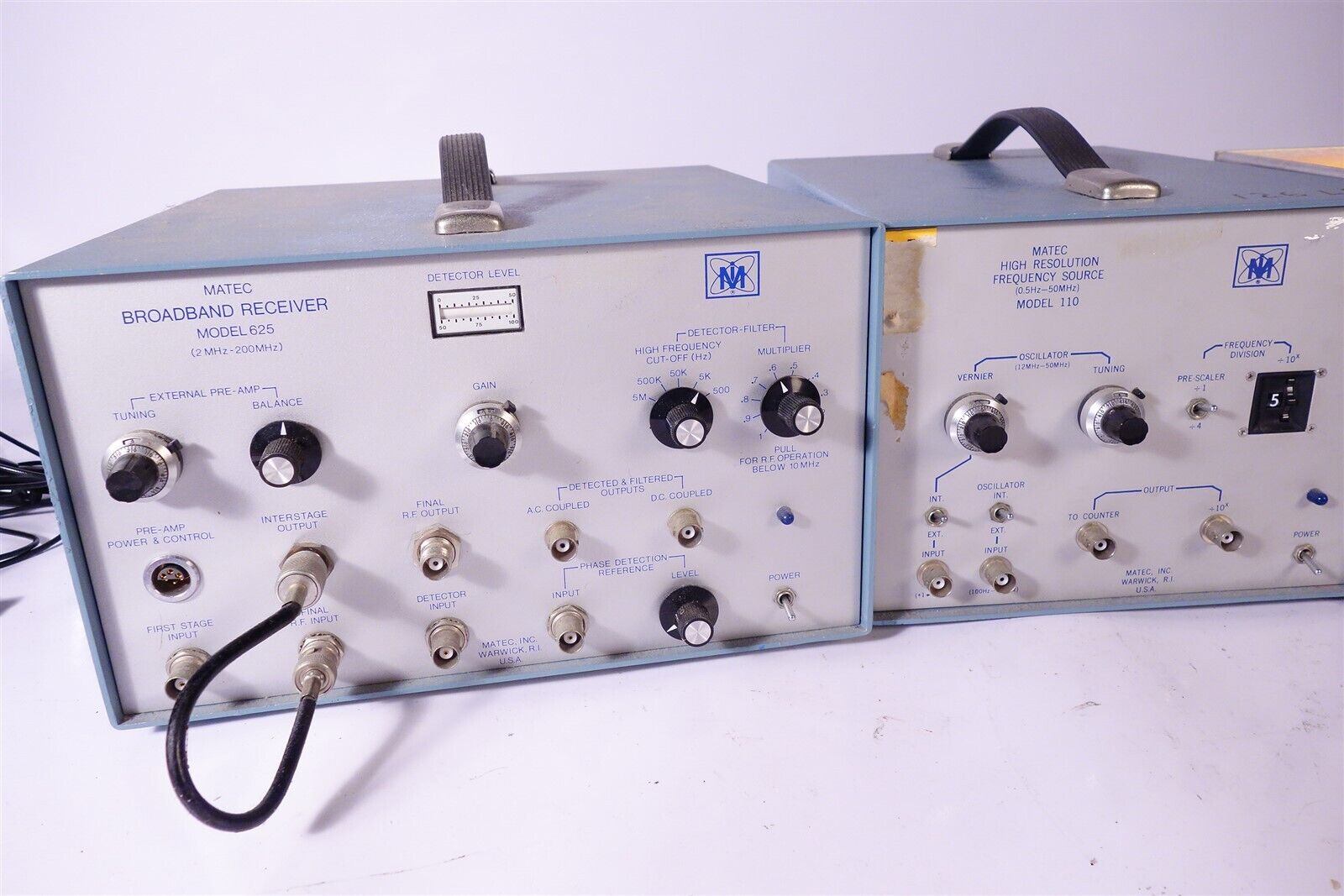 Matec 110 Source + 625 Broadband Receiver + Pulse Monitor NDT Ultrasonic