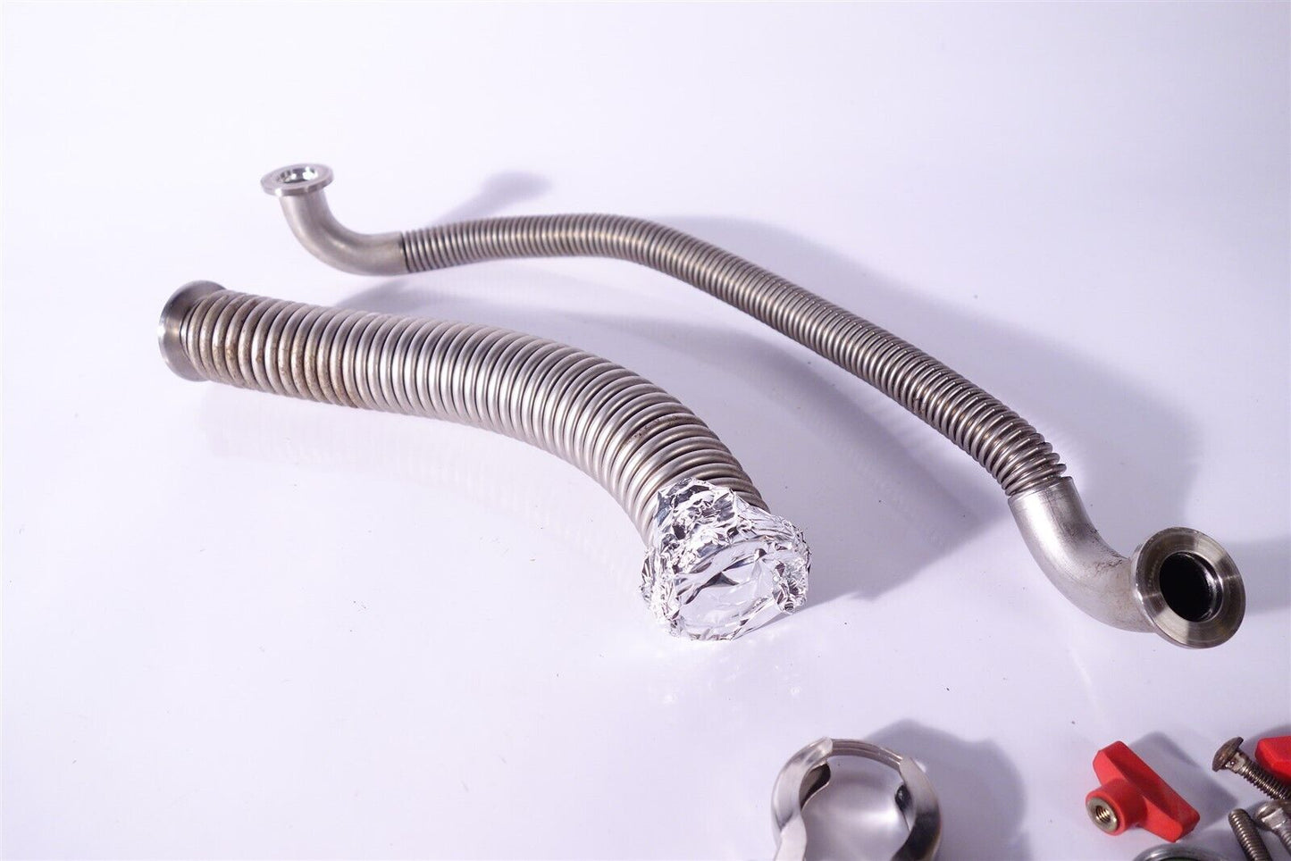 Lot of Vacuum Hoses & Fitting Stainless Edwards / Varian 