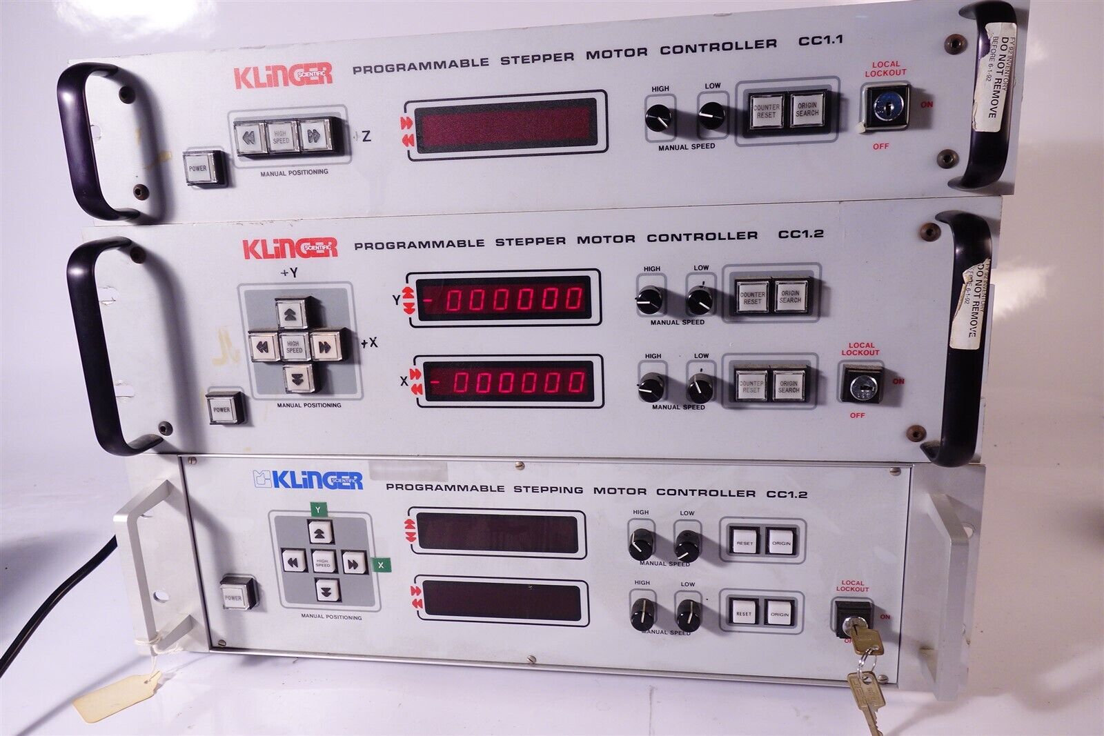 Klinger Programmable Stepper Motor Controllers CC1.1 CC1.2 