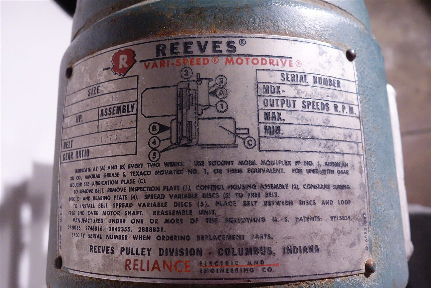 LANGSENKAMP LAB SIZE FRUIT VEGETABLE SAUCE FINISHER REEVES DRIVE 185SC 