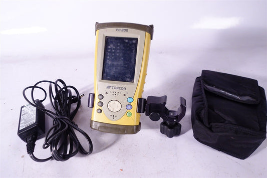 TOPCON FC-200 Total Station Data Collector + Bracket + Battery + Charger 
