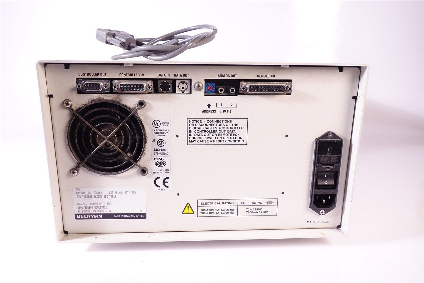Beckman System Gold 168 HPLC Detector 